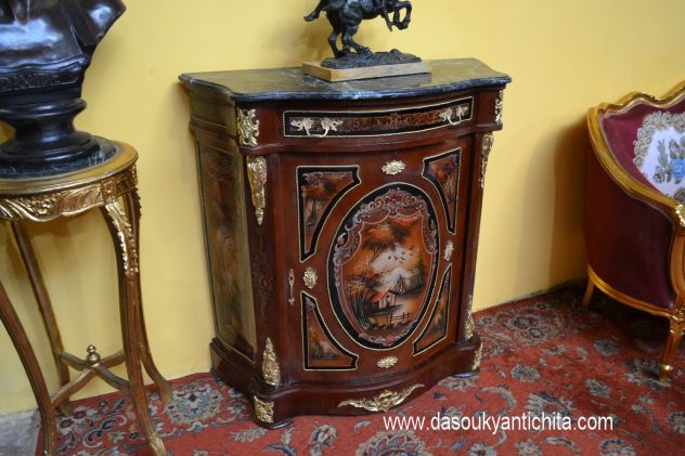 Servante stile Napoleone III dipinta a modo Vernis Marten - Foto 8