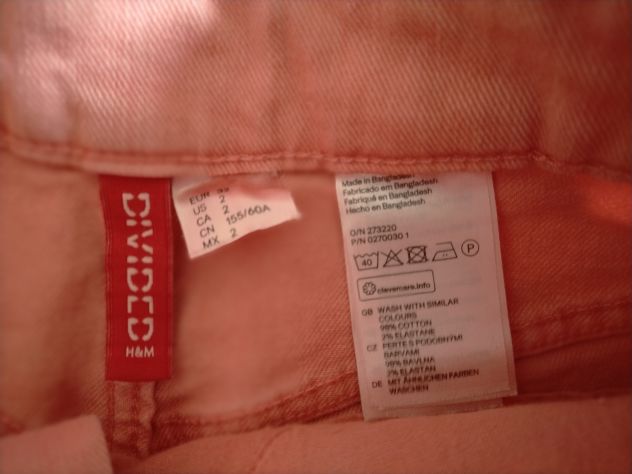 Calzoncini Jeans rosa da ragazzina tg 36 - Foto 3