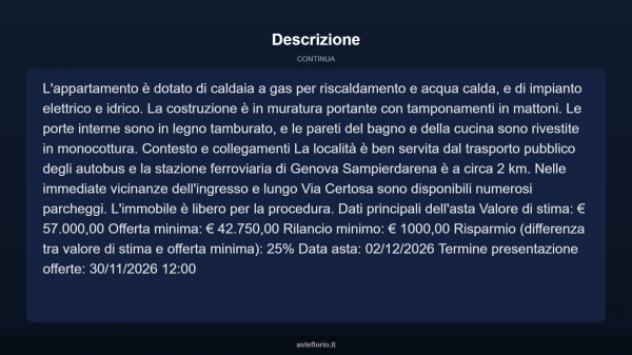 Immobile in asta di 81 m² in vendita a Genova - Foto 18