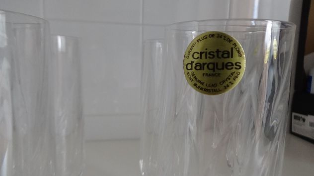 Servizio bicchieri "Cristal d'Arques" spumante - Foto 3