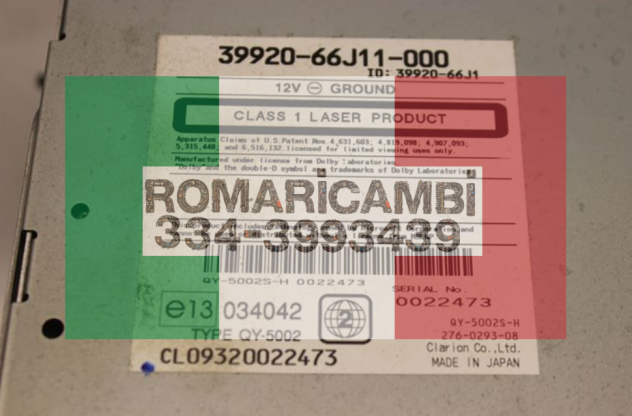 Suzuki SX4 1.6 2010 navigatore satellitare 39920-66J11-000 - Foto 2