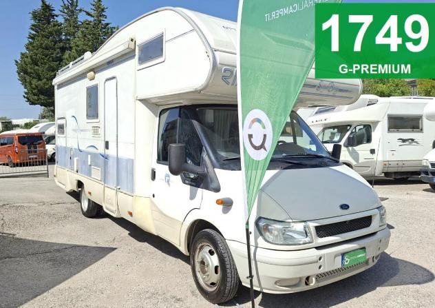 CAMPER RIMOR FORD MANSARDATO 6 POSTI DINETTE LETTOMA MATRIMONIALE GARAGE CLIMATIZZATORE FOTOVOLTAICO CAMPEGGIO USATI GENERALI 1749