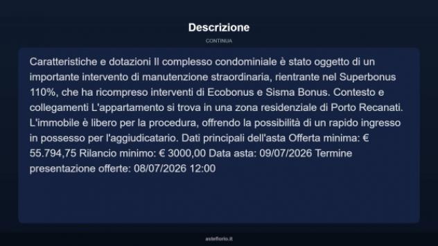 Immobile in asta di 71 m² in vendita a Porto Recanati - Foto 4