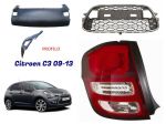 Citroen C3 frontale paraurti fanale 2009>13