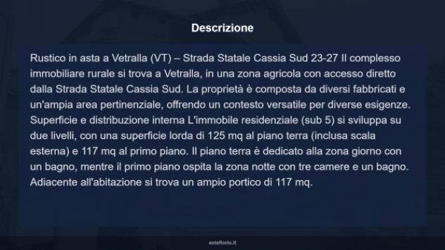 Immobile in asta di 471 m² con più di 5 locali in vendita a Vetralla - Foto 18