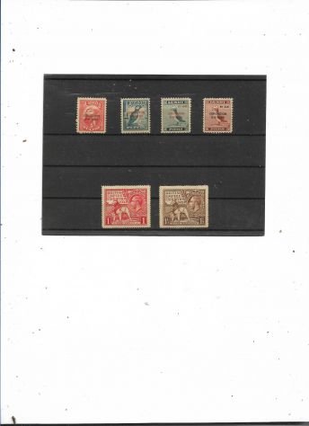 1924/1953 GRAN BRETAGNA E ISOLE LUNDY N 6 FRANCOBOLLI NUOVI
