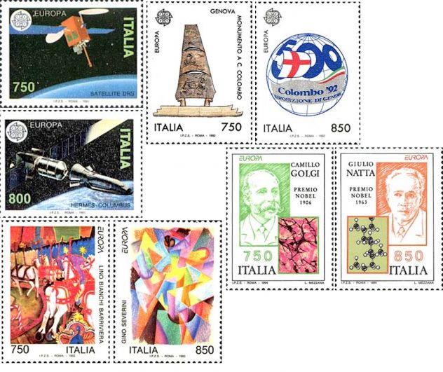 ITALIA francobolli 1970-2001 serie: EUROPA - Foto 5