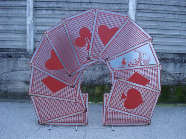 Ventaglio Carte in Lamiera
