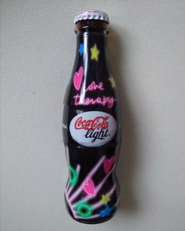 Coca-Cola porta bottiglie litro e 25cl, bottiglietta E. Fiorucci, accendisigari