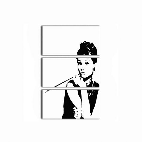 Quadro Pop Audrey Hepburn dipinto a mano - Spedizione gratis - Foto 2