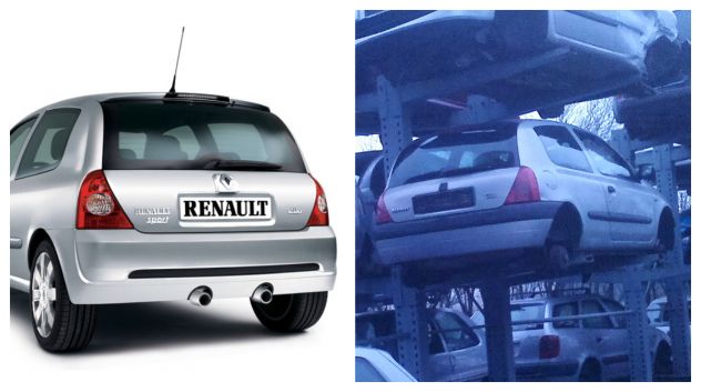 Renault Clio 2 ricambi cofano paraurti culla motore freni frizione