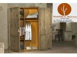 Mobili Rustici Armadio in Legno di Pino Vecchio cod 12022 Alberghi Hotel