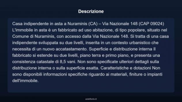 Immobile in asta di 130 m² con più di 5 locali in vendita a Nuraminis - Foto 12
