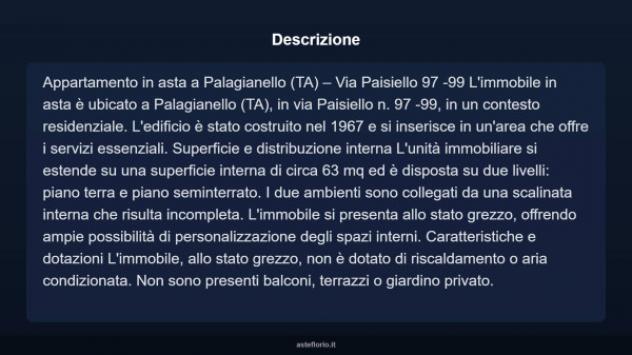 Immobile in asta di 63 m² in vendita a Palagianello - Foto 8