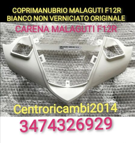 COPRIMANUBRIO MALAGUTI F12R LC AC BIANCO NON VERNICIATO COPRI MANUBRIO PHANTOM
