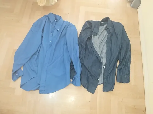 lotto 8 camice uomo taglia L. Tra cui Benetton sisly proposte uomo denim In dis - Foto 3