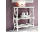 LIBRERIA ENTRATINA LIBRERIA IN LEGNO SHABBY CHIC LACCATO BIANCO OPACO,/