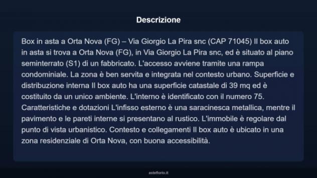 Immobile in asta di 39 m² in vendita a Orta Nova - Foto 3