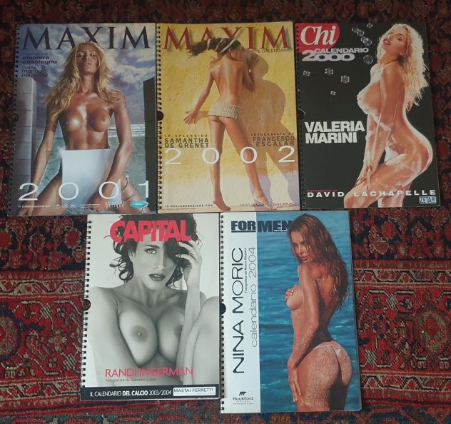 Lotto 5 calendari Casalegno De Grenet Marini Moric Ingerman