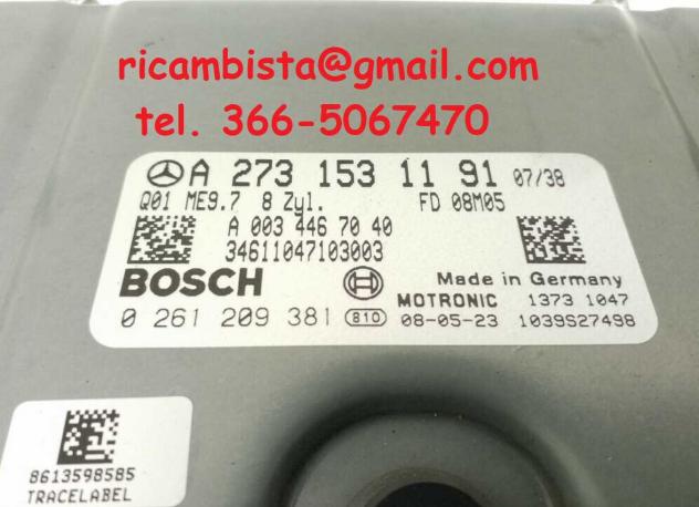 A2731531191 Mercedes Classe S W221 centralina motore Bosch - Foto 2