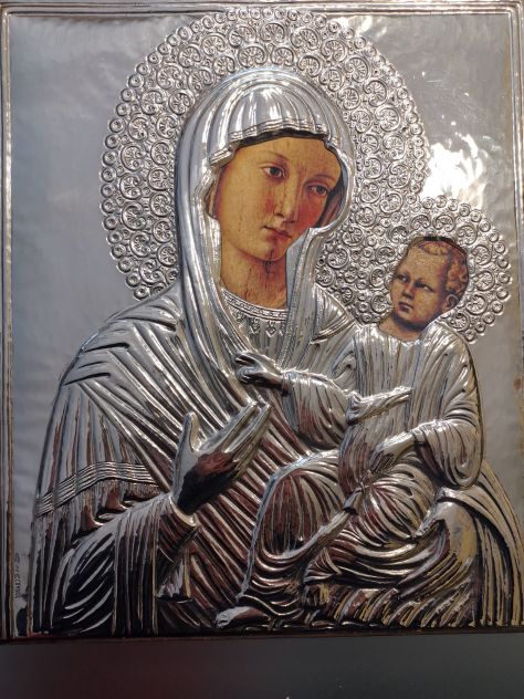 Icona sacra in argento