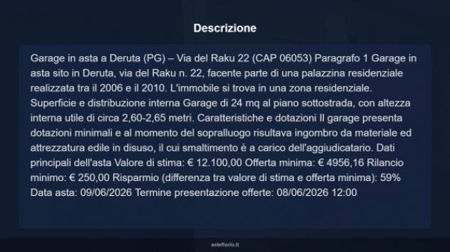 Immobile in asta di 23 m² in vendita a Deruta - Foto 6