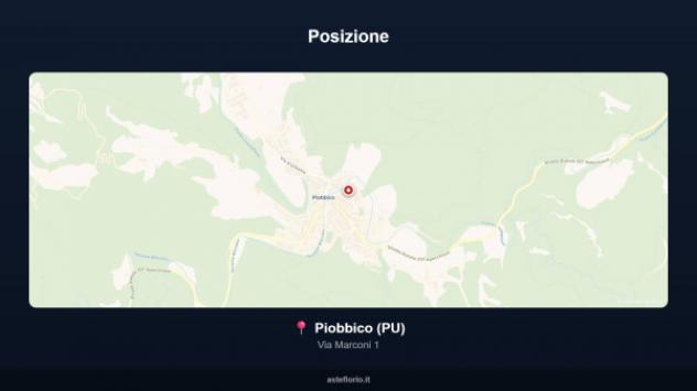 Immobile in asta di 655 m² con più di 5 locali e box auto doppio in vendita a Piobbico - Foto 2