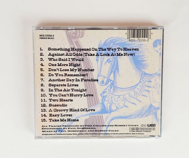 CD PHIL COLLINS SERIOUS HITS...LIVE! Etichetta:Wea International–9031-72550-2 - Foto 2