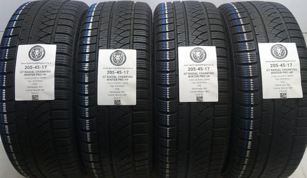 4 GOMME 205 45 17 GT RADIAL A68499