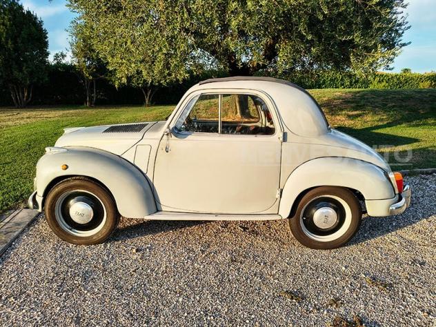 Fiat Topolino C 1952 | GRIGIO CHIARO INTERNI NERI E ROSSI TARGHE NERE ORIGINALI - Foto 2
