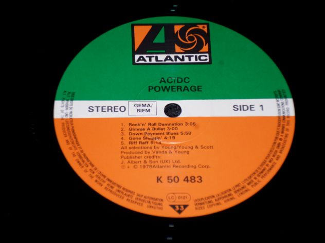 AC/DC - Powerage - LP / 33 rpm 1978 (EX) Atlantic - Foto 3