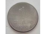 Rara Moneta Brasile, 1 Cruzeiro, 1980, BB+, Acciaio inossidabile