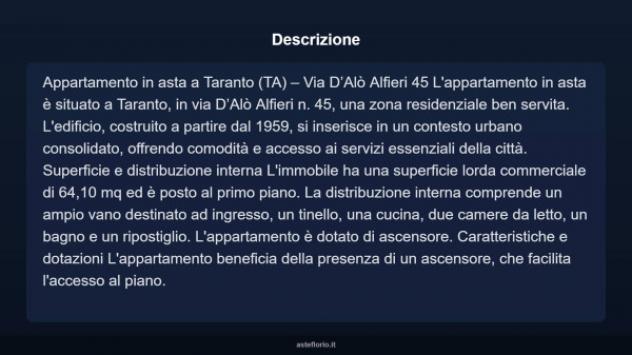 Immobile in asta di 64 m² in vendita a Taranto - Foto 4