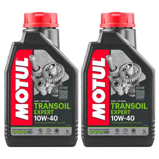 Olio cambio Motul Transoil Expert 10w40 per moto 2 litri