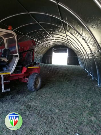 Tunnel per ricovero attrezzi agricoli, fieno, senza permessi 9,15 x 20 mt. prof - Foto 9