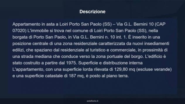 Immobile in asta di 129 m² con più di 5 locali in vendita a Loiri Porto San Paolo - Foto 12