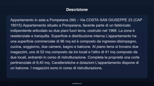 Immobile in asta di 198 m² in vendita a Pompeiana - Foto 3