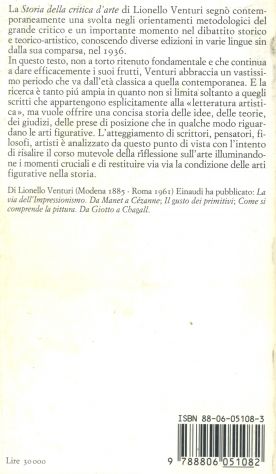 STORIA DELLA CRITICA D’ARTE Lionello Venturi - Foto 2