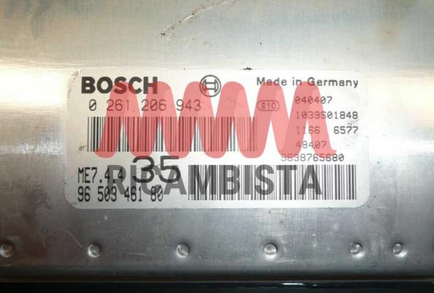 0261206943 9650346180 Citroen C4 1.6 centralina motore Bosch - Foto 2