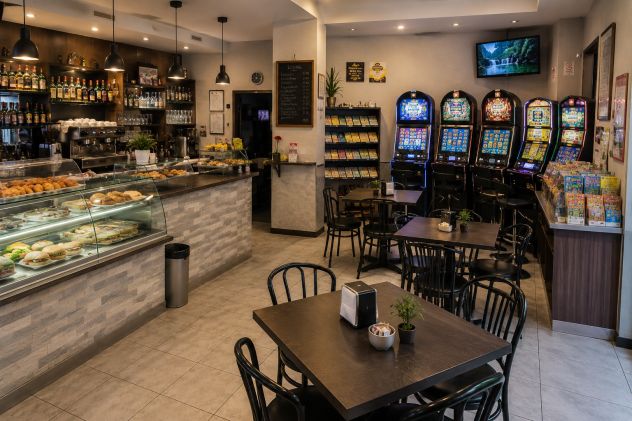 BAR TAVOLA FREDDA CON GRATTA E VINCI E SLOT