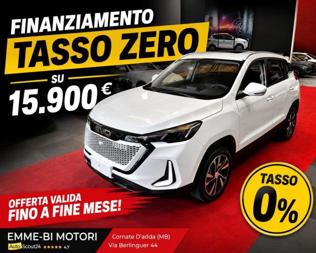 EVO Evo 5 Evo 5 1.5 Turbo Bi-fuel GPLGaranzia 5 anni (60 mesi) o 100.000 chilometri,