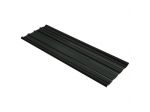 Pannelli da Tetto 12 pz lamiere in Acciaio Zincato Antracite Nero 129 x 45 cm