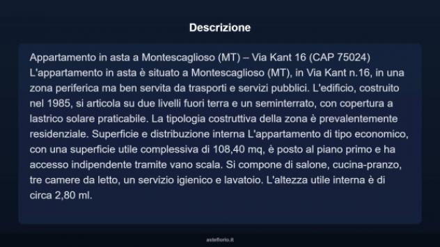 Immobile in asta di 104 m² in vendita a Montescaglioso - Foto 4