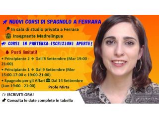 🚀 NUOVI CORSI DI SPAGNOLO A FERRARA 📣 ISCRIZIONI APERTE! …
