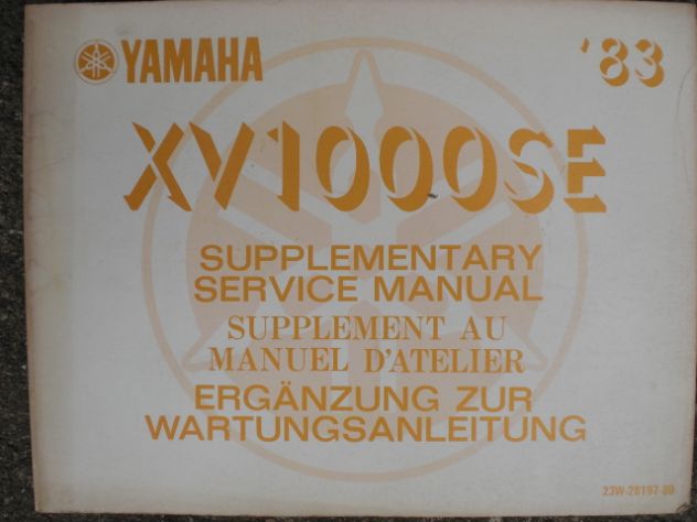 Yamaha IT 465 XJ 600 XV 1000 ecc manuali officina originali A4, uso manutenzione - Foto 5