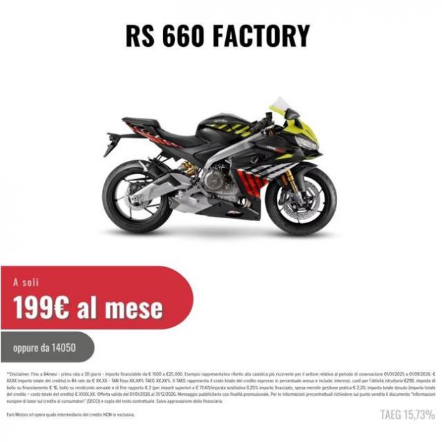 APRILIA RS 660 Factory MY26 rif. 23620581 - Foto 2