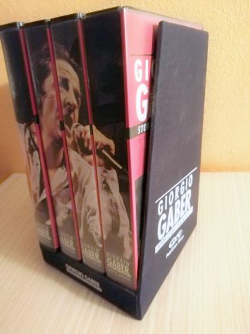 Giorgio Gaber: 4 VHS videocassette  + cofanetto: G. Gaber Storie del signor G. - Foto 4