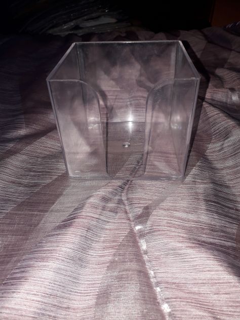 porta biglietti a forma di cubo in plastica. - Foto 7