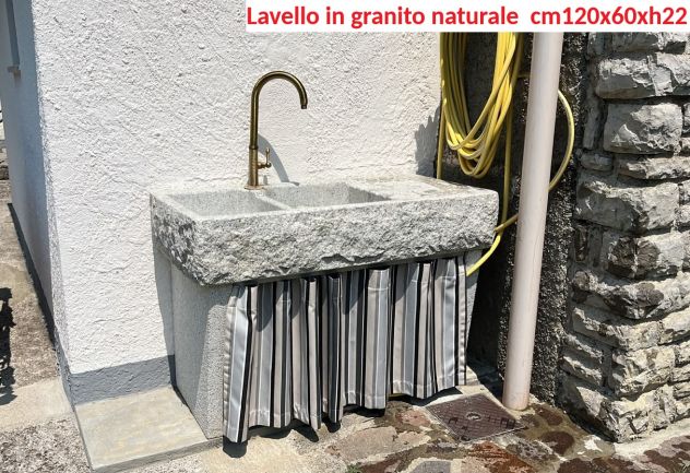 Lavello-lavandino-pilozza-in-pietra granito - Foto 9