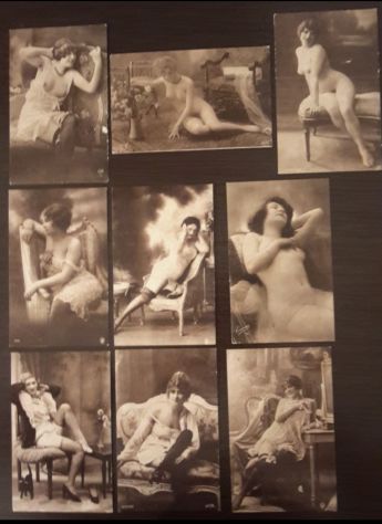 Album vintage 76 cartoline nudi d'epoca. - Foto 3